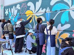 栄区役所 MURAL ART &ワークショップ